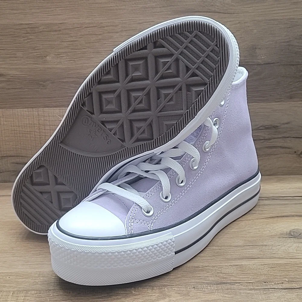 Converse Women's High-Top Sneakers - Light Purple - Picture 4 of 12